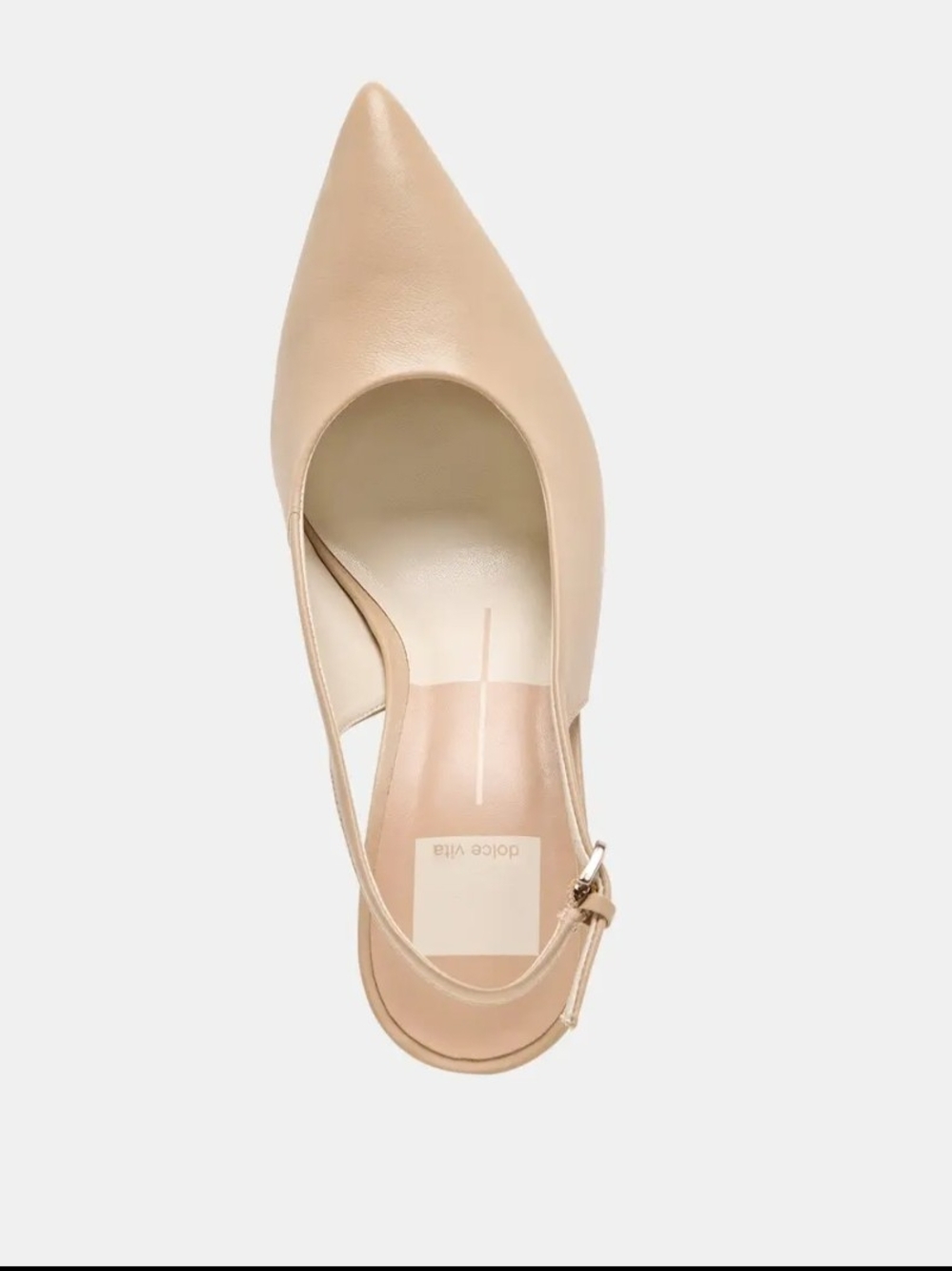 Dolce Vita Women's Nude Pointed Slingback Pump